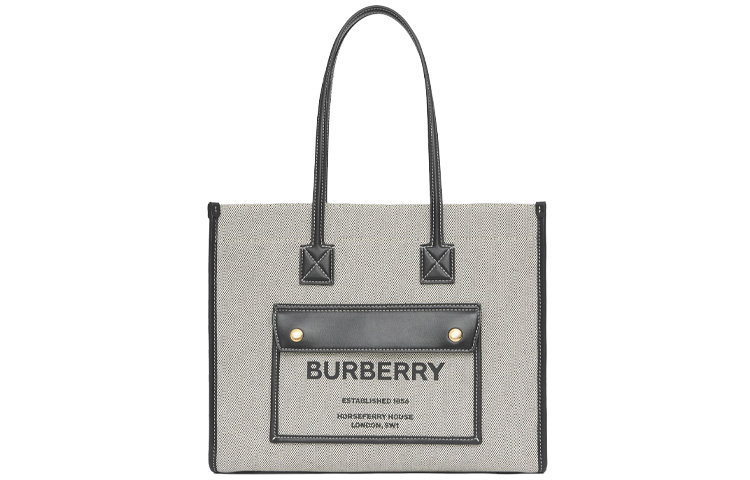 Сумка-шоппер из холста с кожаными деталями, небольшая женская сумка через плечо, серо-черная Burberry
Сумка-шоппер из холста с кожаными деталями, небольшая женская сумка через плечо, серо-черная Burberry