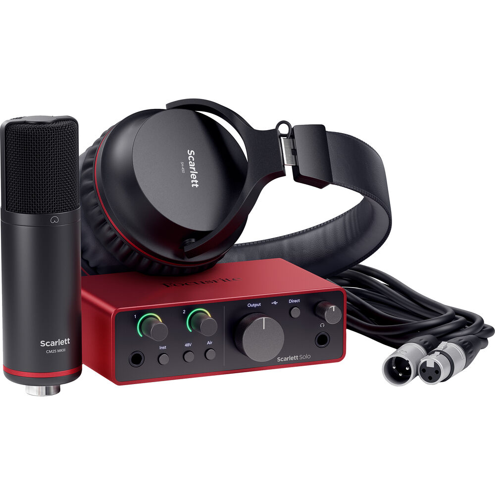 Focusrite Scarlett Solo Studio USB-C Audio SCARLETT-SOLO-STU-4G
Focusrite Scarlett Solo Studio USB-C Audio SCARLETT-SOLO-STU-4G