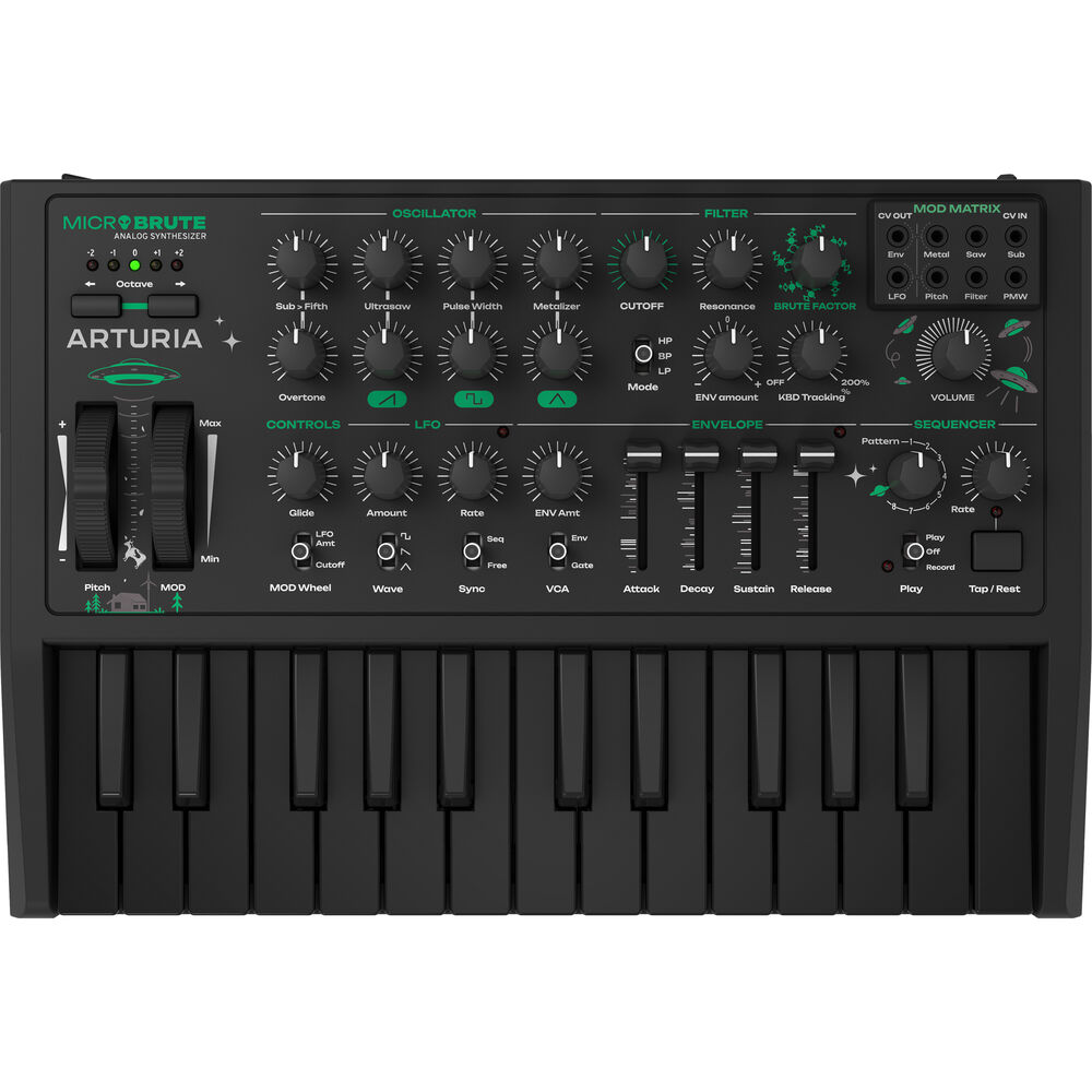 Синтезатор Arturia MicroBrute UFO Analog Synthesizer 540102
Синтезатор Arturia MicroBrute UFO Analog Synthesizer 540102