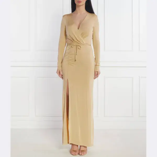 Платье с поясом Patrizia Pepe, бежевый
Платье с поясом Patrizia Pepe, бежевый