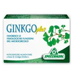 Ginkgo Plus 30 капсул для микроциркуляции и здоровья Specchiasol
Ginkgo Plus 30 капсул для микроциркуляции и здоровья Specchiasol