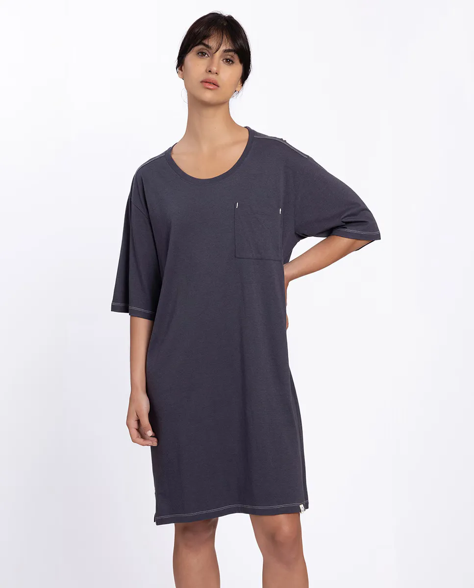 Женская короткая ночная рубашка из вискозы и хлопка Punto Blanco, тёмно-синий
Женская короткая ночная рубашка из вискозы и хлопка Punto Blanco, тёмно-синий