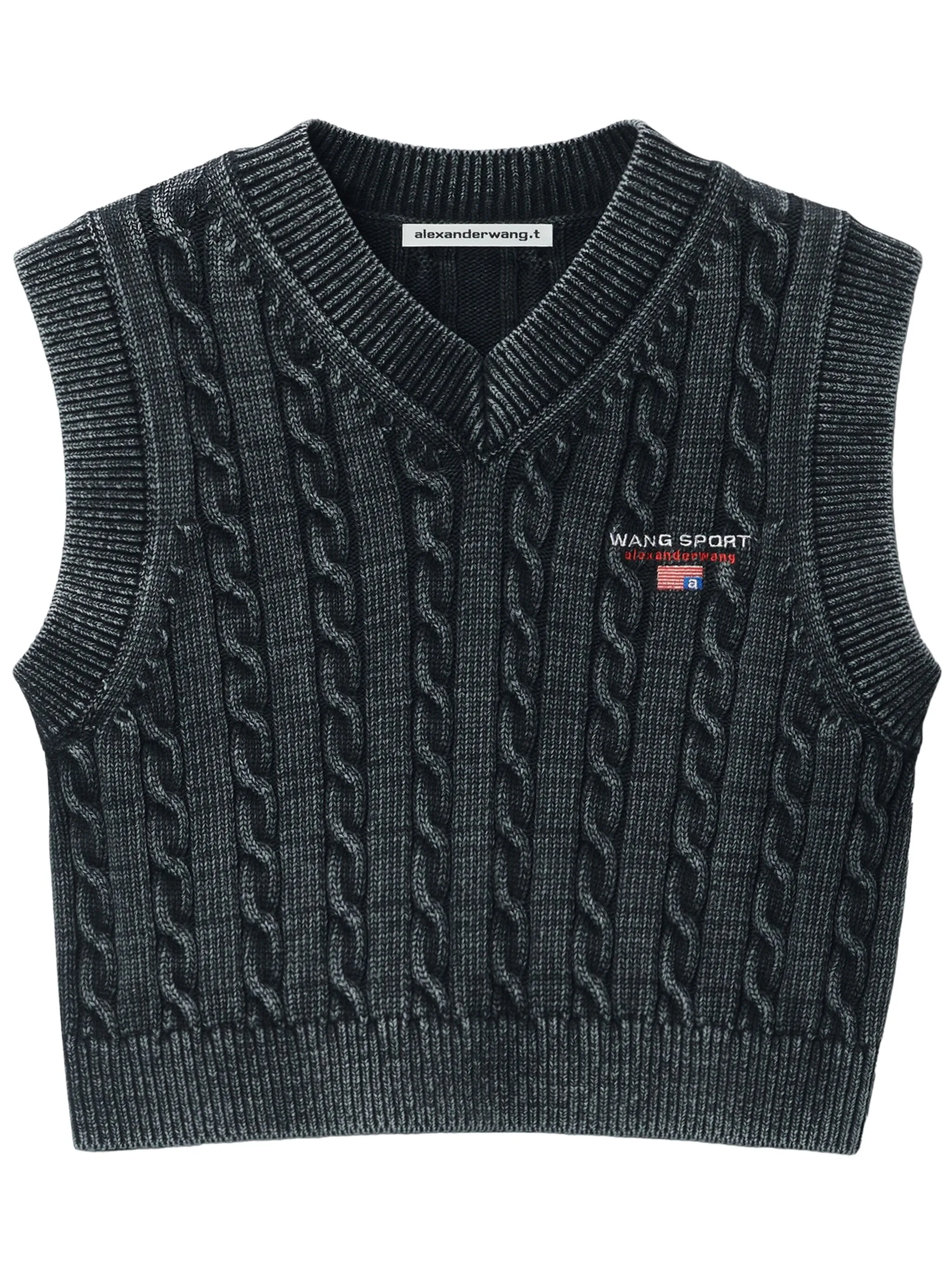 Жилет фактурной вязки Alexander Wang, черный
Жилет фактурной вязки Alexander Wang, черный