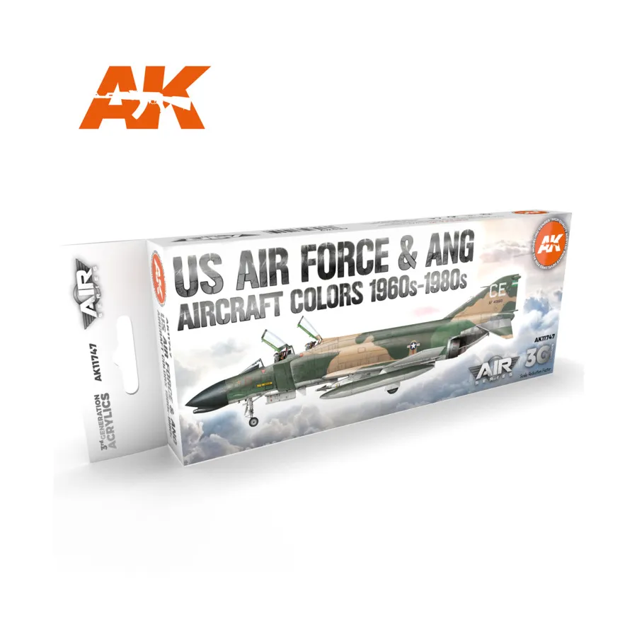 Цвета самолетов ВВС США и ANG 1960-1980-х гг., 3rd Gen Acrylic Special Set
Цвета самолетов ВВС США и ANG 1960-1980-х гг., 3rd Gen Acrylic Special Set
