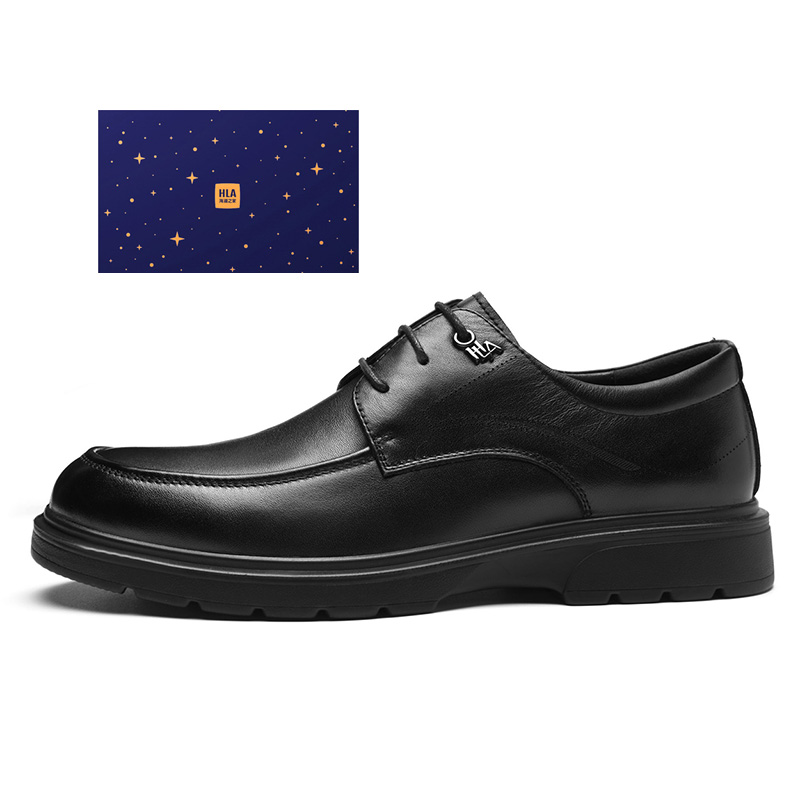 HLA Мужские повседневные кожаные низкие туфли черного цвета
HLA Мужские повседневные кожаные низкие туфли черного цвета