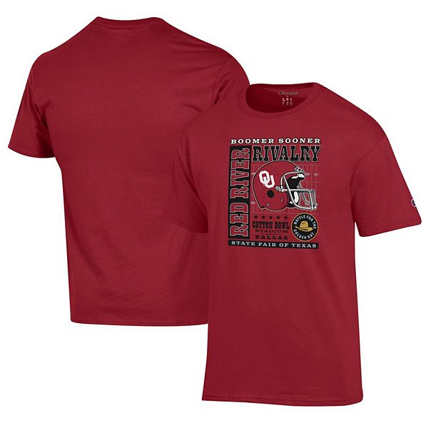 Мужская футболка Oklahoma Sooners с лозунгом Red River Rivalry в малиновом цвете Champion
Мужская футболка Oklahoma Sooners с лозунгом Red River Rivalry в малиновом цвете Champion