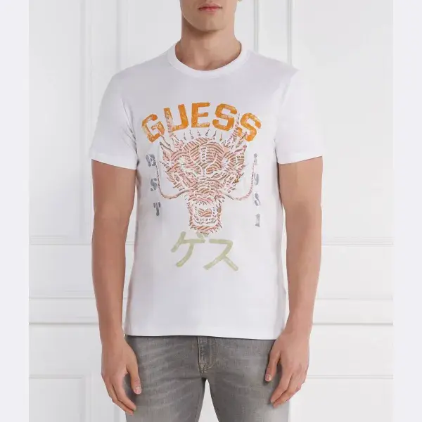 Футболка стандартного кроя с драконом Guess, белый
Футболка стандартного кроя с драконом Guess, белый