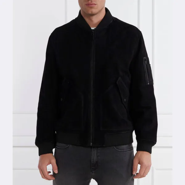 Кожаный бомбер Leato классического кроя Hugo, черный
Кожаный бомбер Leato классического кроя Hugo, черный