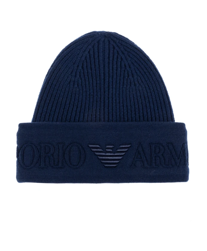 Шерстяная шапка Emporio Armani, синий
Шерстяная шапка Emporio Armani, синий