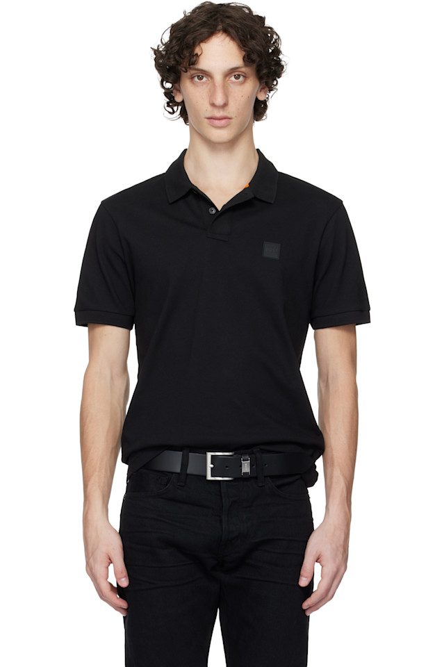 Облегающая поло с логотипом из стрейч-хлопка Boss, черный
Облегающая поло с логотипом из стрейч-хлопка Boss, черный