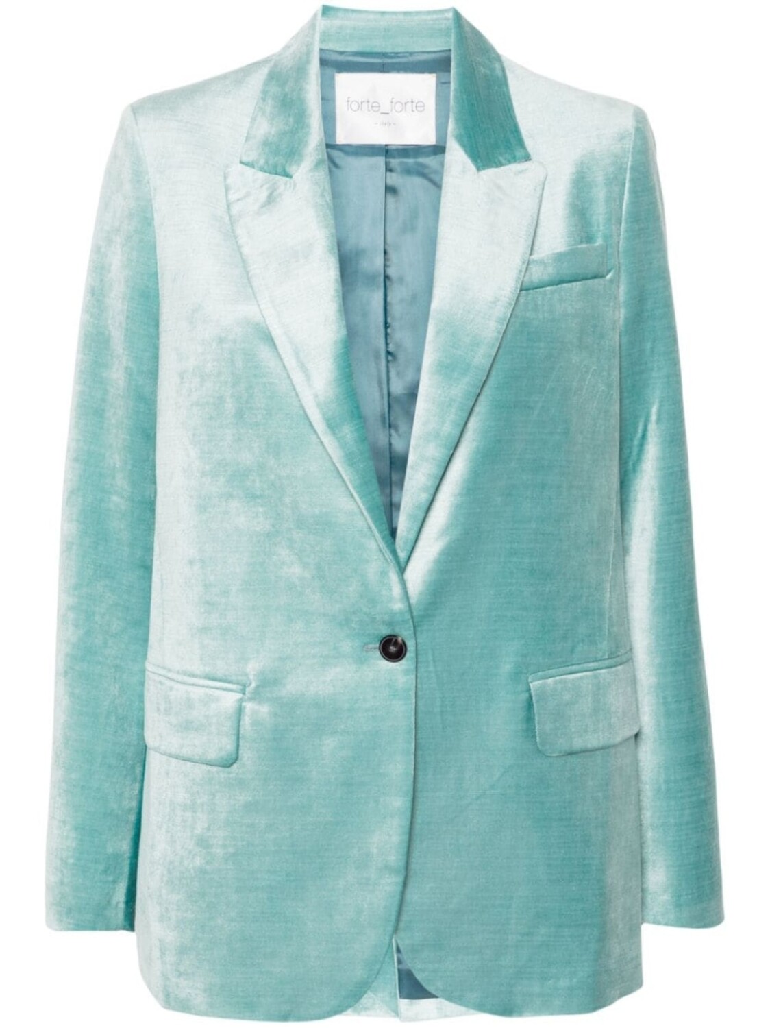 Forte Forte однобортный бархатный пиджак, синий
Forte Forte однобортный бархатный пиджак, синий
