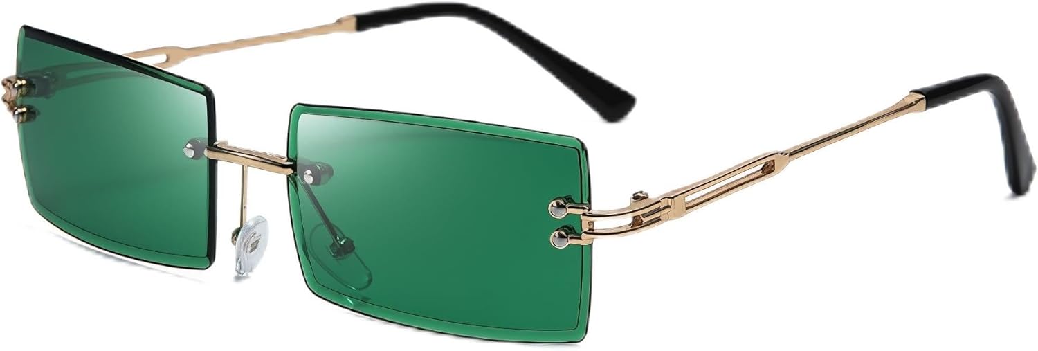 Солнцезащитные очки LASPOR в стиле ретро, без оправы, прямоугольной формы, для женщин и мужчин, с тонированными линзами, золотистая металлическая оправа, винтажные квадратные очки, Dark Green
Солнцезащитные очки LASPOR в стиле ретро, без оправы, прямоугольной формы, для женщин и мужчин, с тонированными линзами, золотистая металлическая оправа, винтажные квадратные очки, Dark Green