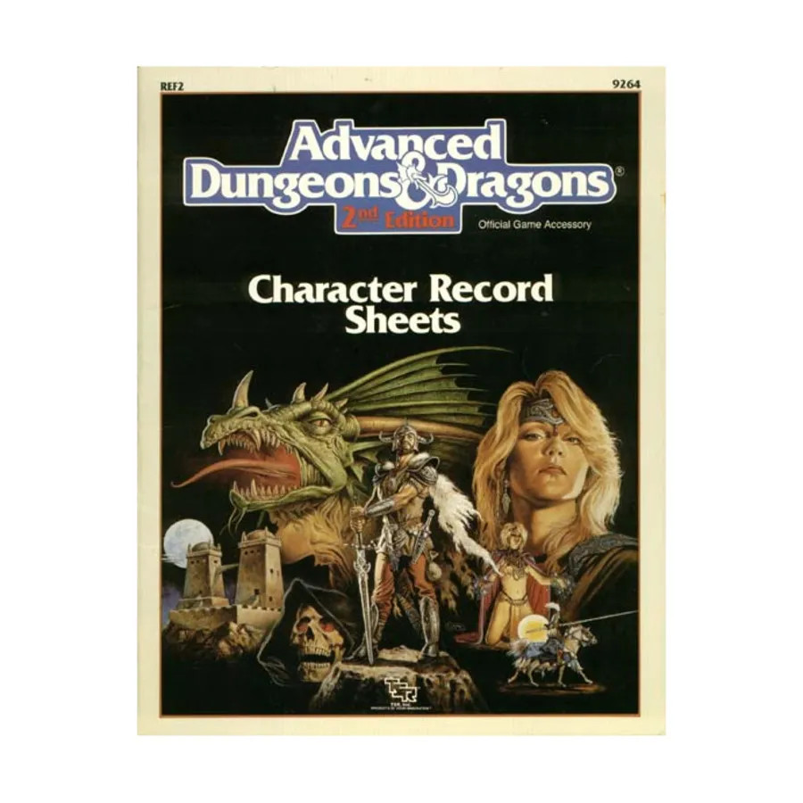Character Record Sheets (1st Printing, White), Advanced Dungeons & Dragons (2nd Edition) - Player's Guides & Books, мягкая обложка
Character Record Sheets (1st Printing, White), Advanced Dungeons & Dragons (2nd Edition) - Player's Guides & Books, мягкая обложка