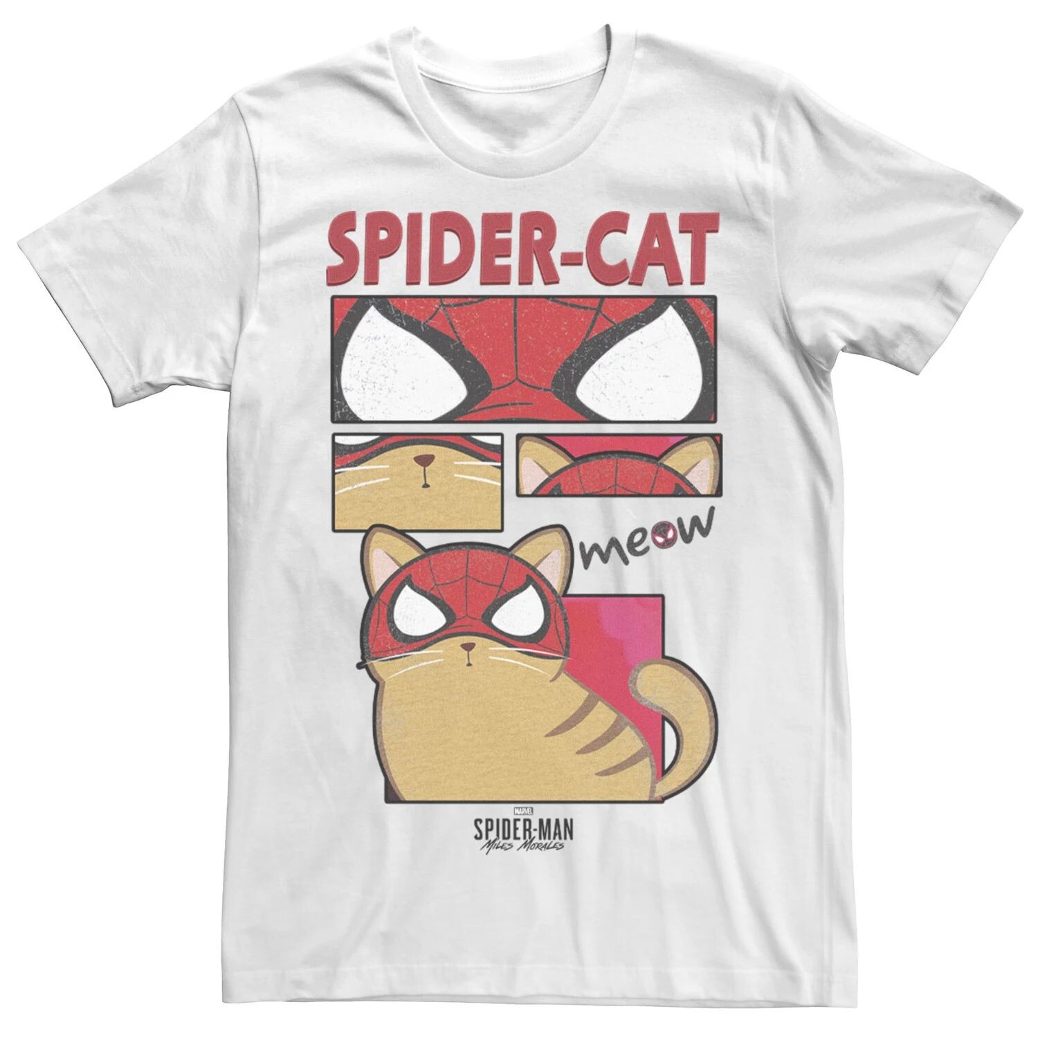 Мужская футболка с изображением комиксов Marvel Spider-Cat Licensed Character
Мужская футболка с изображением комиксов Marvel Spider-Cat Licensed Character