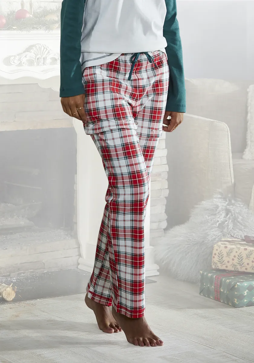 Пижама LASCANA с клетчатым узором, бежевый
Пижама LASCANA с клетчатым узором, бежевый