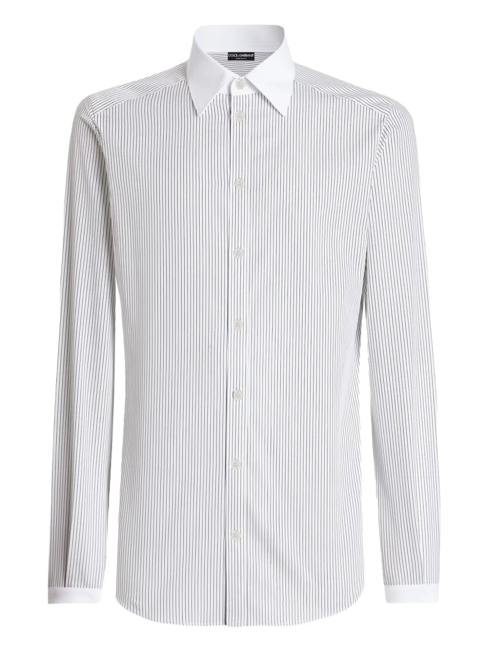 Полосатая рубашка с длинными рукавами Dolce & Gabbana, белый
Полосатая рубашка с длинными рукавами Dolce & Gabbana, белый