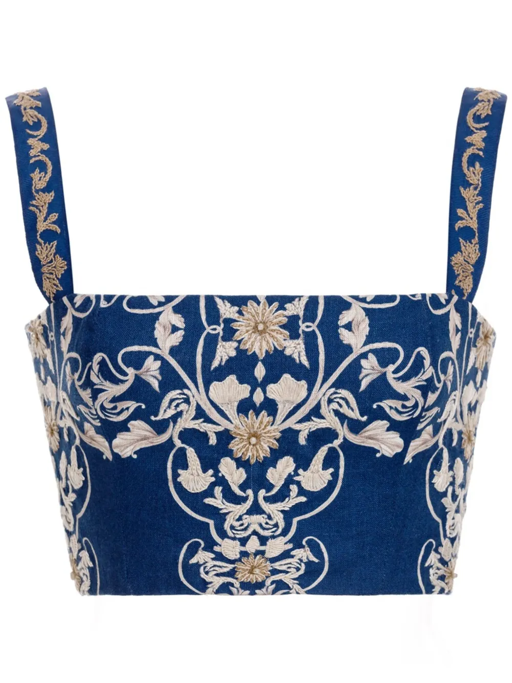 Топ Cacao Ribbons AGUA BY AGUA BENDITA, синий 
Топ Cacao Ribbons AGUA BY AGUA BENDITA, синий