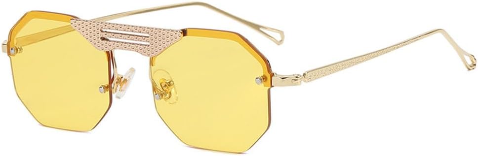 Винтажные безободковые солнцезащитные очки LVTFCO из сплава для мужчин, градиентные солнцезащитные очки для женщин, металлические овальные очки, черные и коричневые, 6
Винтажные безободковые солнцезащитные очки LVTFCO из сплава для мужчин, градиентные солнцезащитные очки для женщин, металлические овальные очки, черные и коричневые, 6