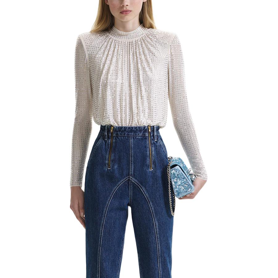 Футболка Self Portrait женская слоновая кость белая
Футболка Self Portrait женская слоновая кость белая