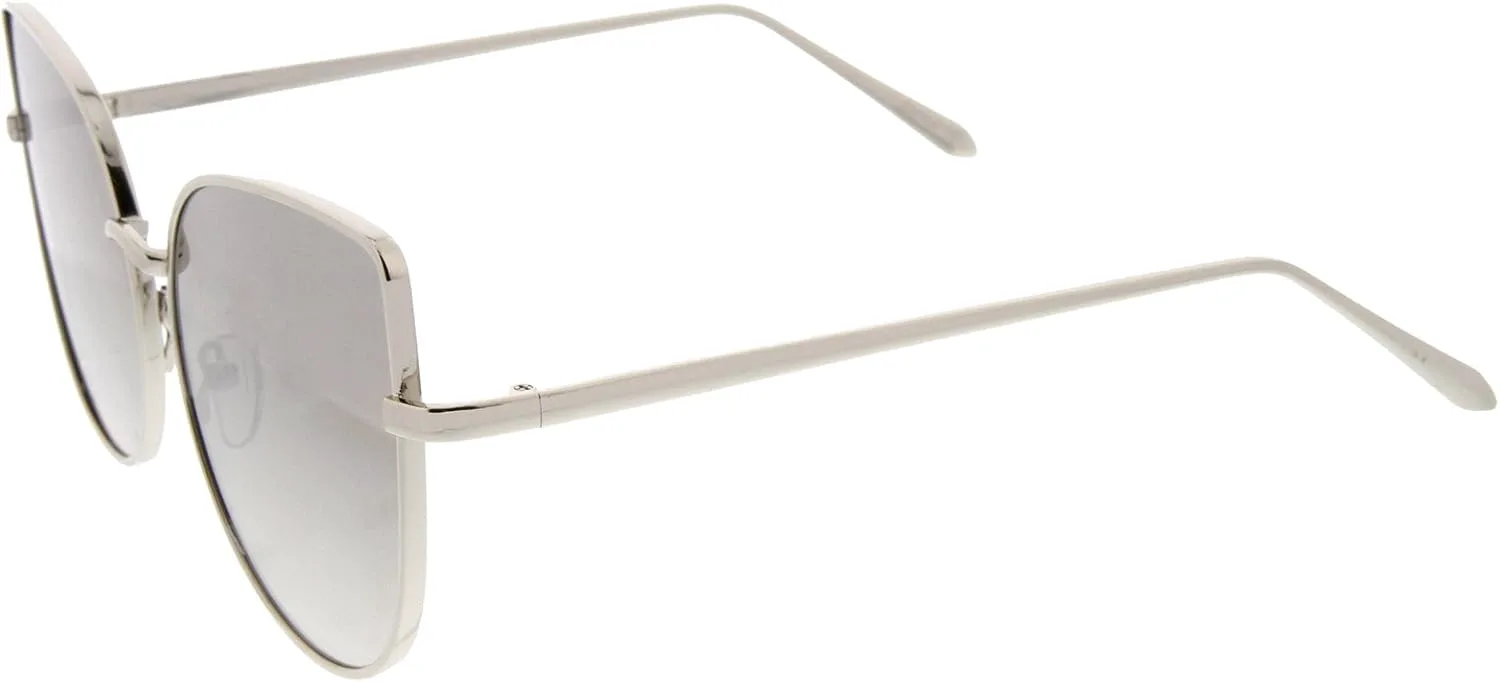 Солнцезащитные очки zeroUV Oversize Slim Metal Frame с цветными зеркальными плоскими линзами в форме «кошачий глаз», диаметр линз 58 мм, Shiny Silver / Silver Mirror
Солнцезащитные очки zeroUV Oversize Slim Metal Frame с цветными зеркальными плоскими линзами в форме «кошачий глаз», диаметр линз 58 мм, Shiny Silver / Silver Mirror