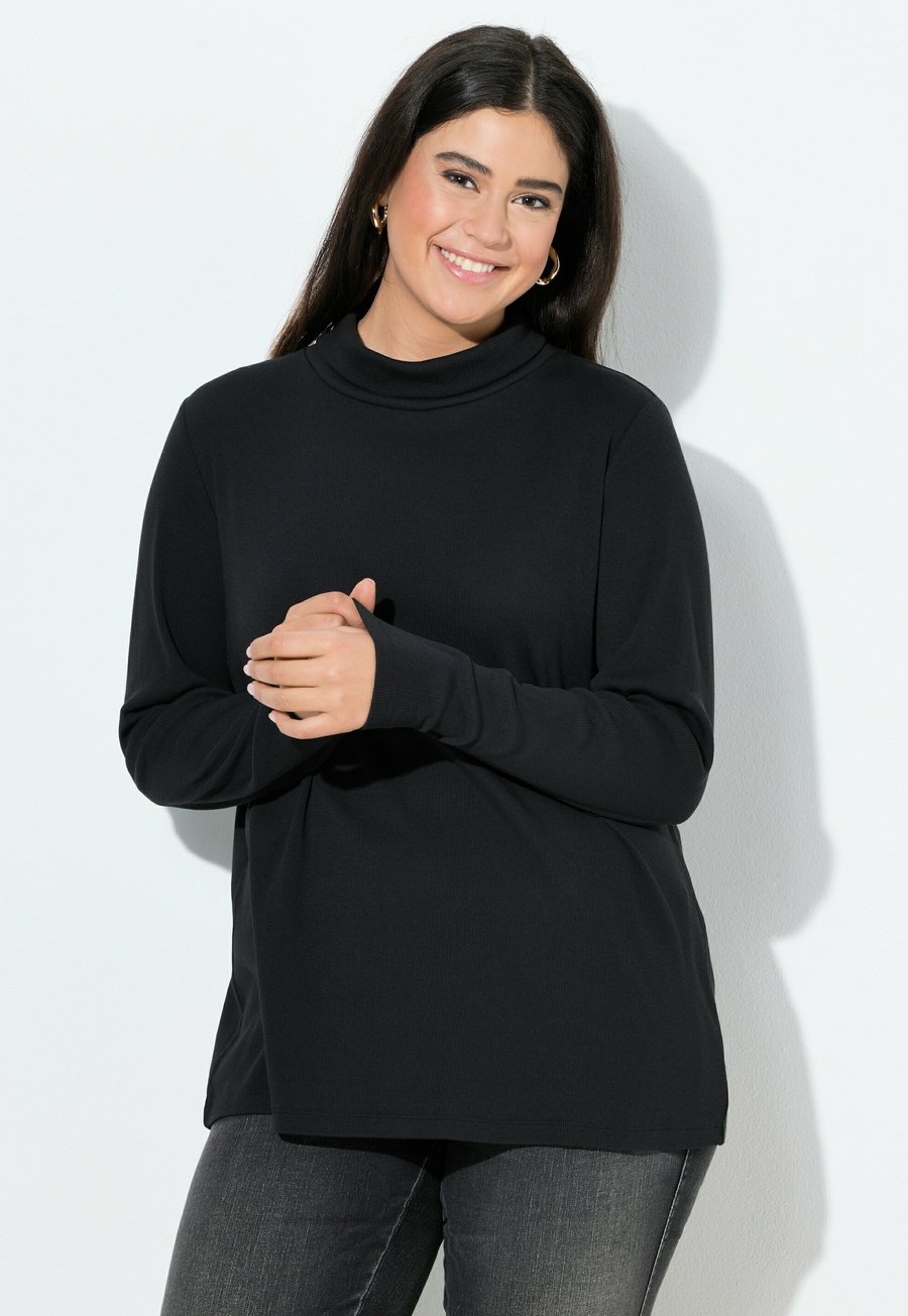 Топ Ulla Popken Long sleeved top, Black
Топ Ulla Popken Long sleeved top, Black