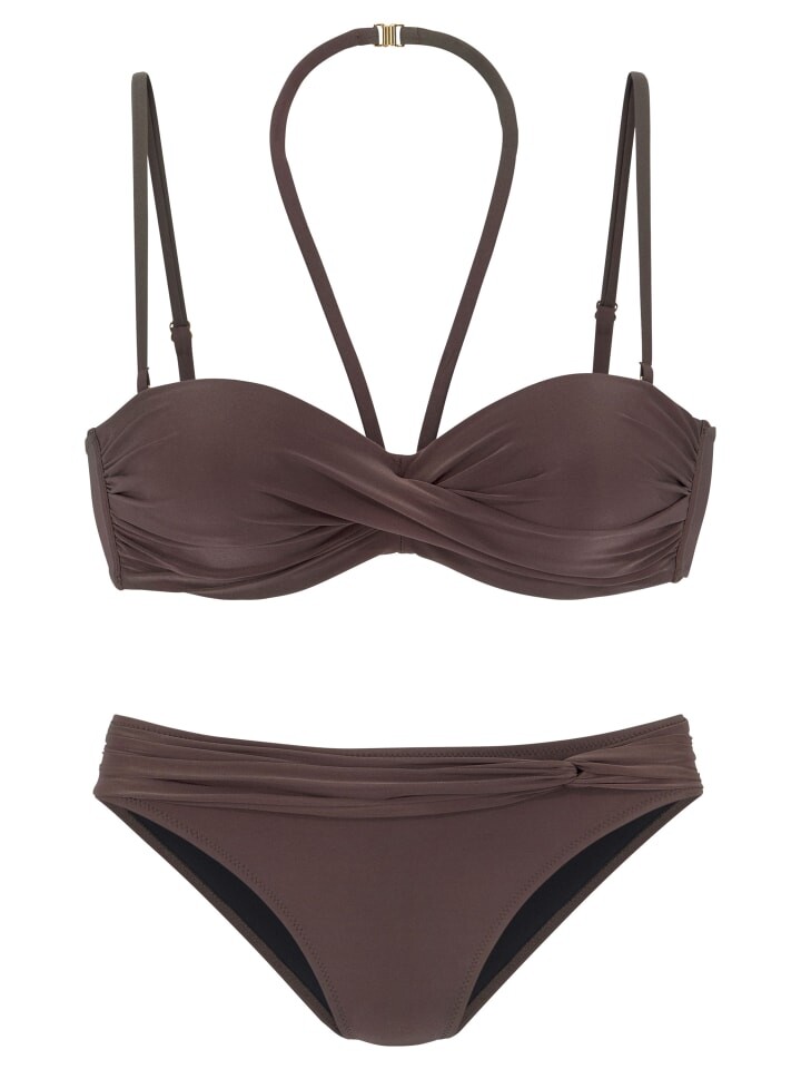 Комплект бикини LASCANA, коричневый
Комплект бикини LASCANA, коричневый