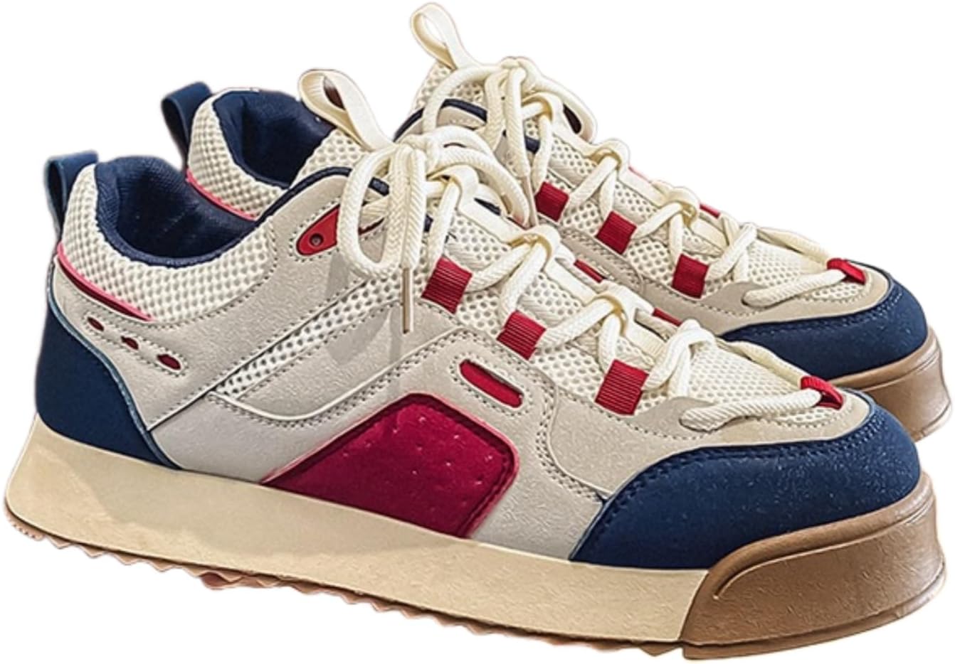 Мужские кроссовки большого размера с толстой подошвой - мягкая и комфортная подкладка, дышащая сетка, противоскользящие и прочные Clolinde, белый/синий
Мужские кроссовки большого размера с толстой подошвой - мягкая и комфортная подкладка, дышащая сетка, противоскользящие и прочные Clolinde, белый/синий