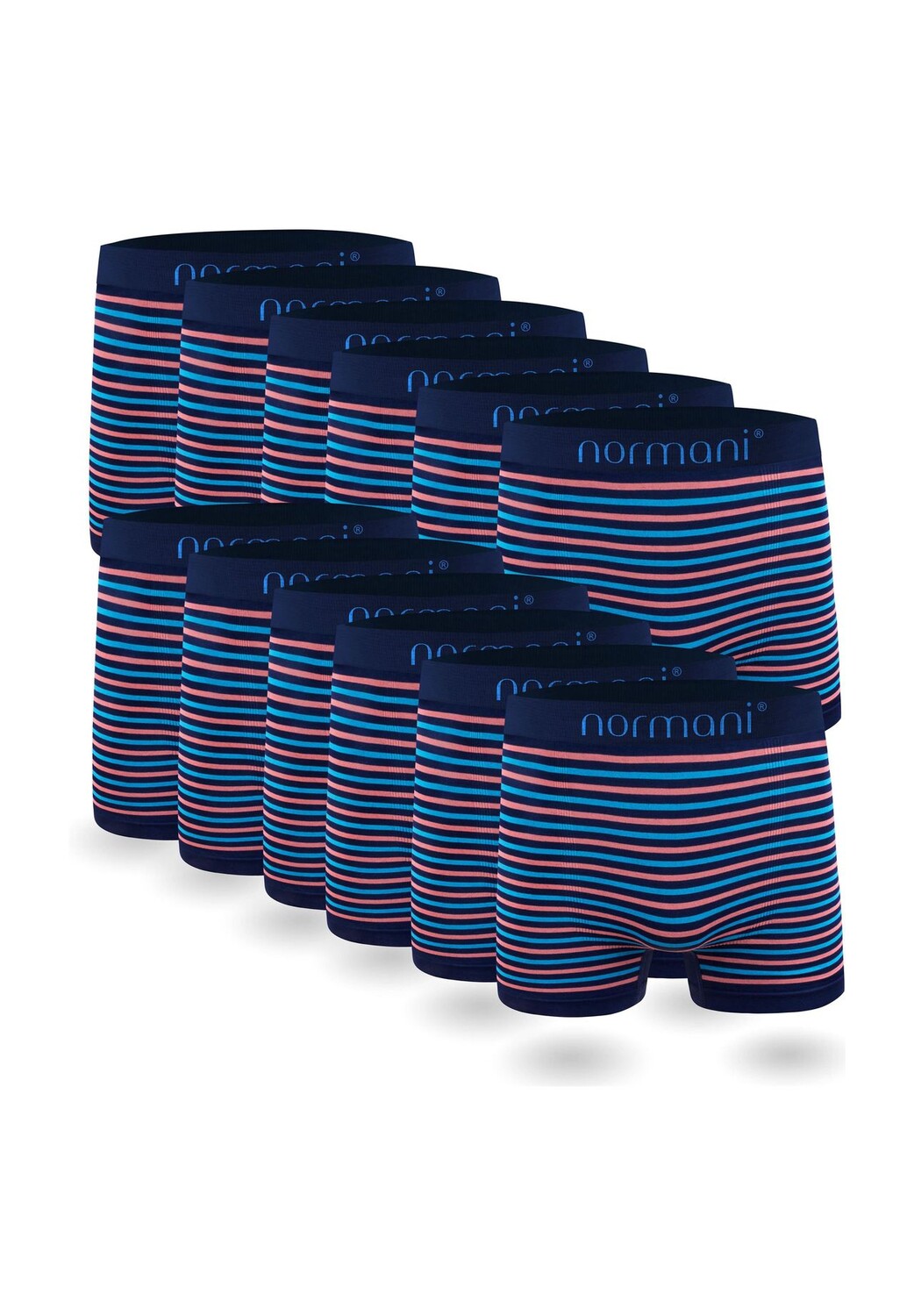 12 мужских боксеров из микрофибры normani, цвет Blau Pink
12 мужских боксеров из микрофибры normani, цвет Blau Pink