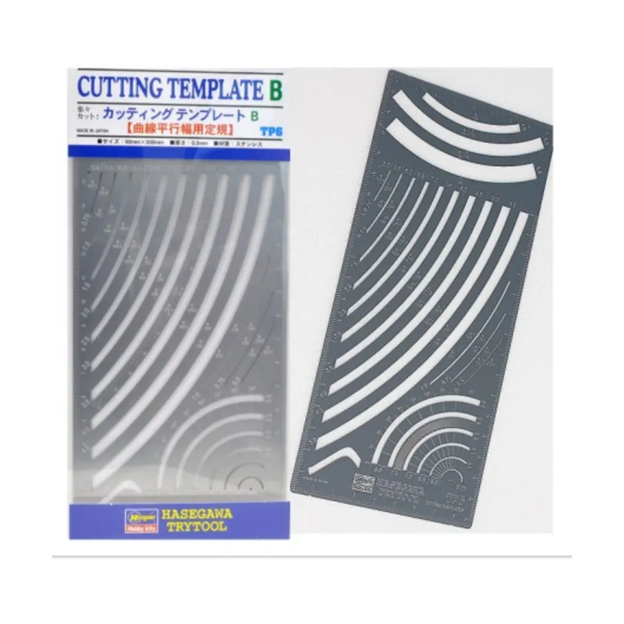 Шаблон для нанесения криволинейной параллельной ширины, Modelling Supplies (Hasegawa)
Шаблон для нанесения криволинейной параллельной ширины, Modelling Supplies (Hasegawa)