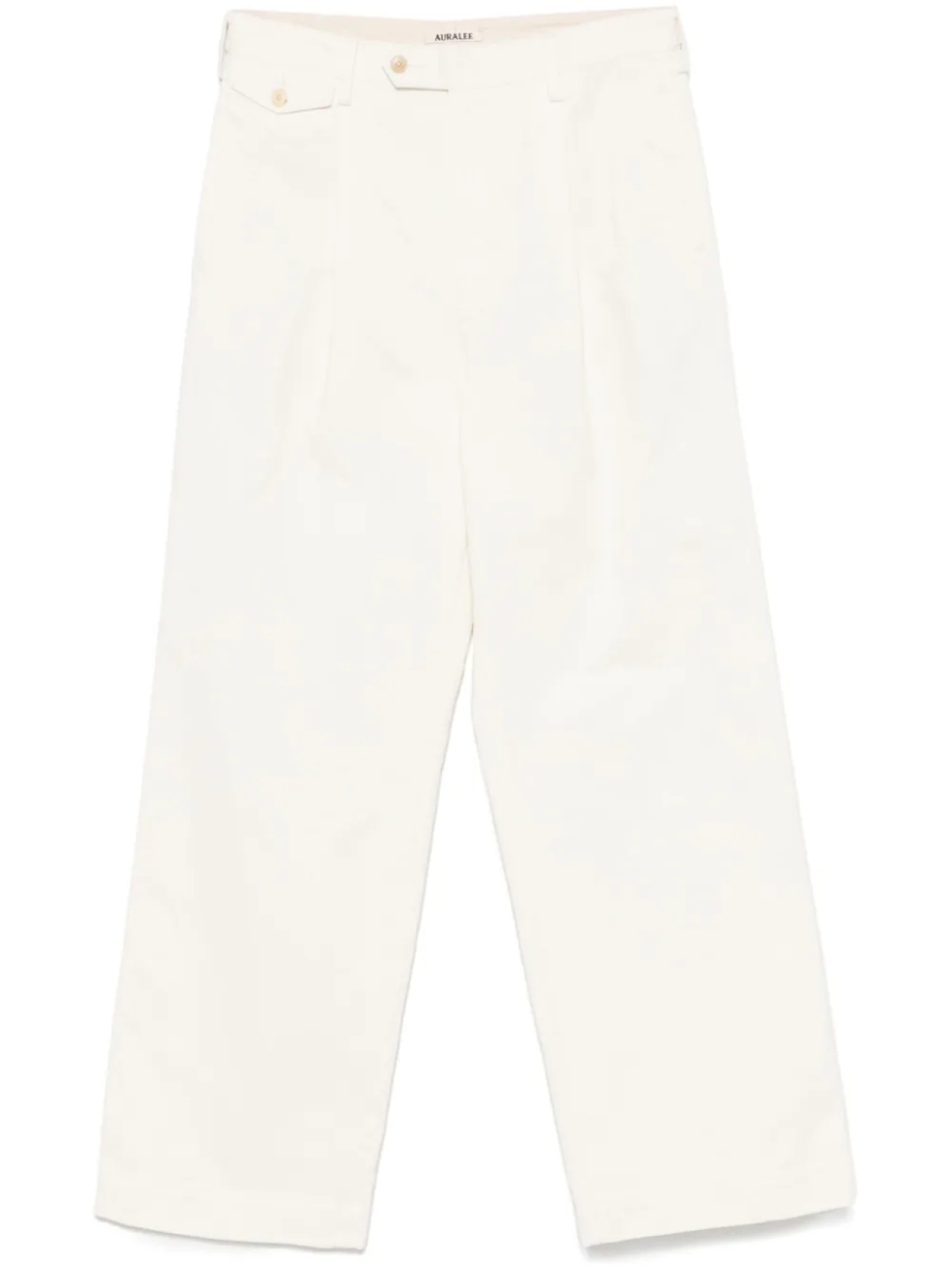 Auralee брюки чинос со складками, белый
Auralee брюки чинос со складками, белый