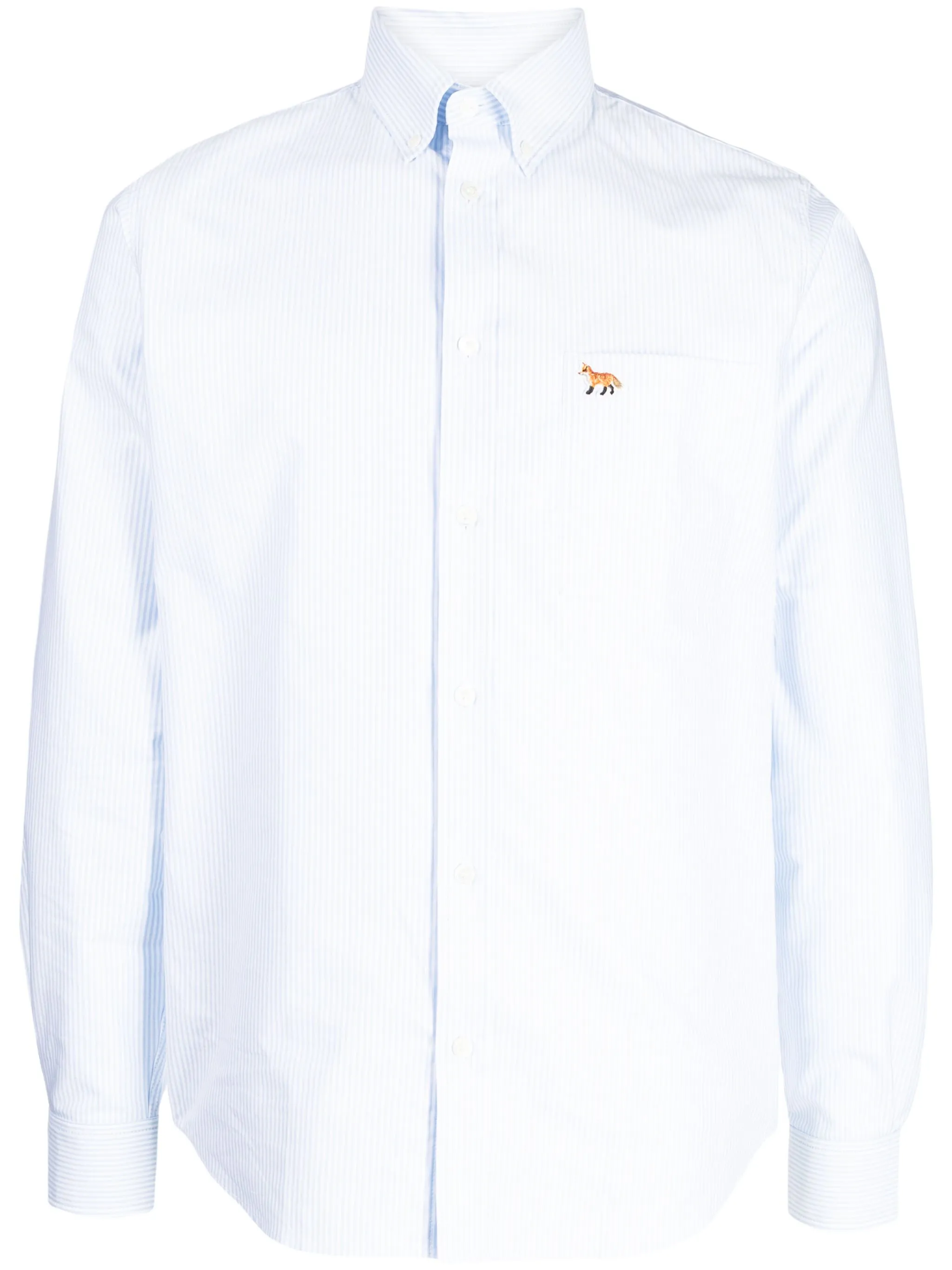 Рубашка с вышивкой Maison Kitsuné, синий
Рубашка с вышивкой Maison Kitsuné, синий