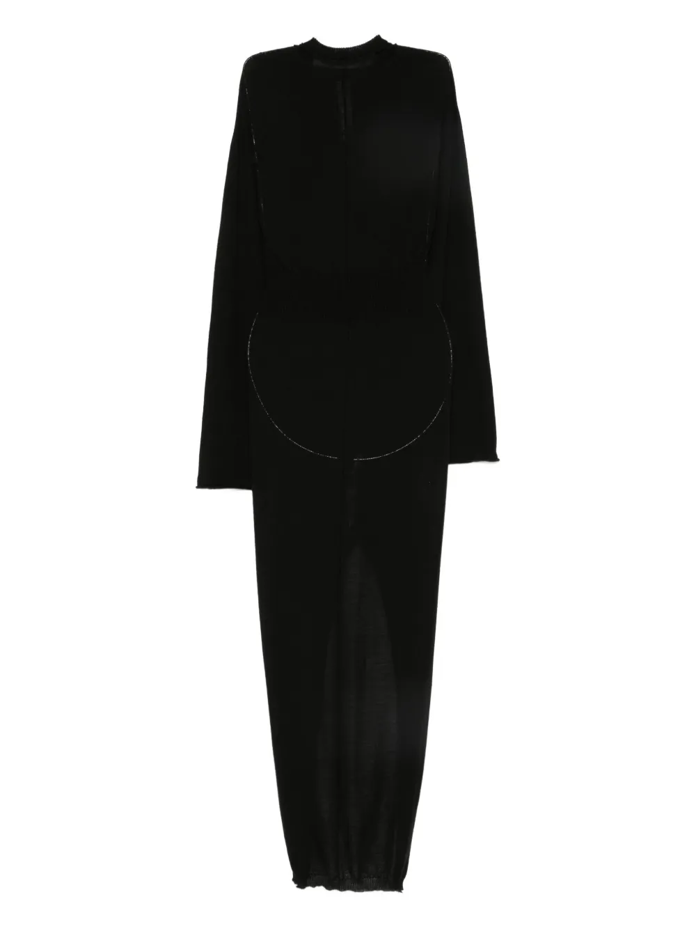 Шерстяное платье с капюшоном Rick Owens, черный
Шерстяное платье с капюшоном Rick Owens, черный