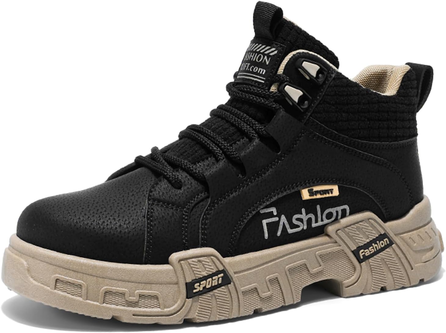 Мужские модные кроссовки, ботинки для походов, повседневные спортивные прогулочные туфли, высокие кроссовки для мужчин Spwagym, черный/хаки
Мужские модные кроссовки, ботинки для походов, повседневные спортивные прогулочные туфли, высокие кроссовки для мужчин Spwagym, черный/хаки