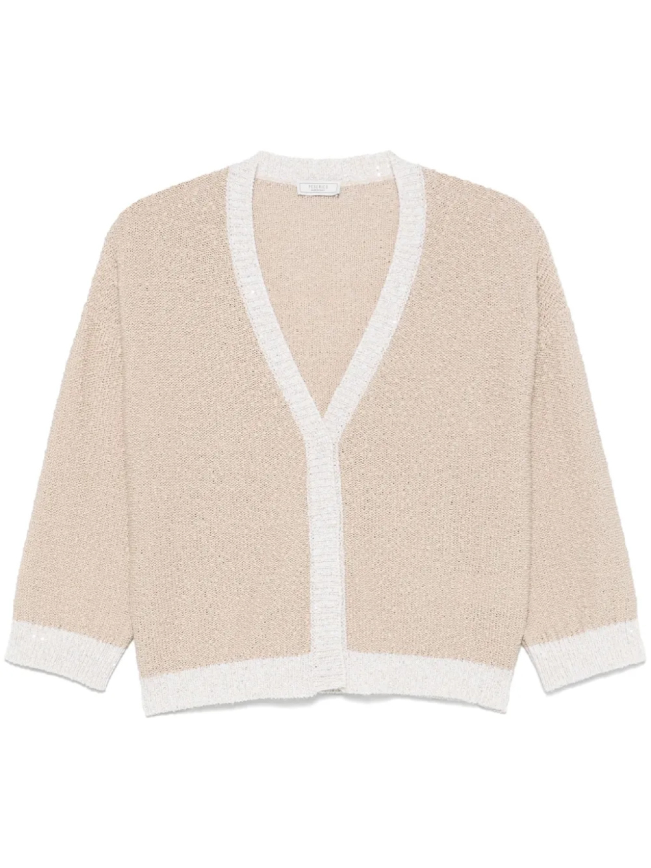 Peserico кардиган с пайетками, нейтральный
Peserico кардиган с пайетками, нейтральный