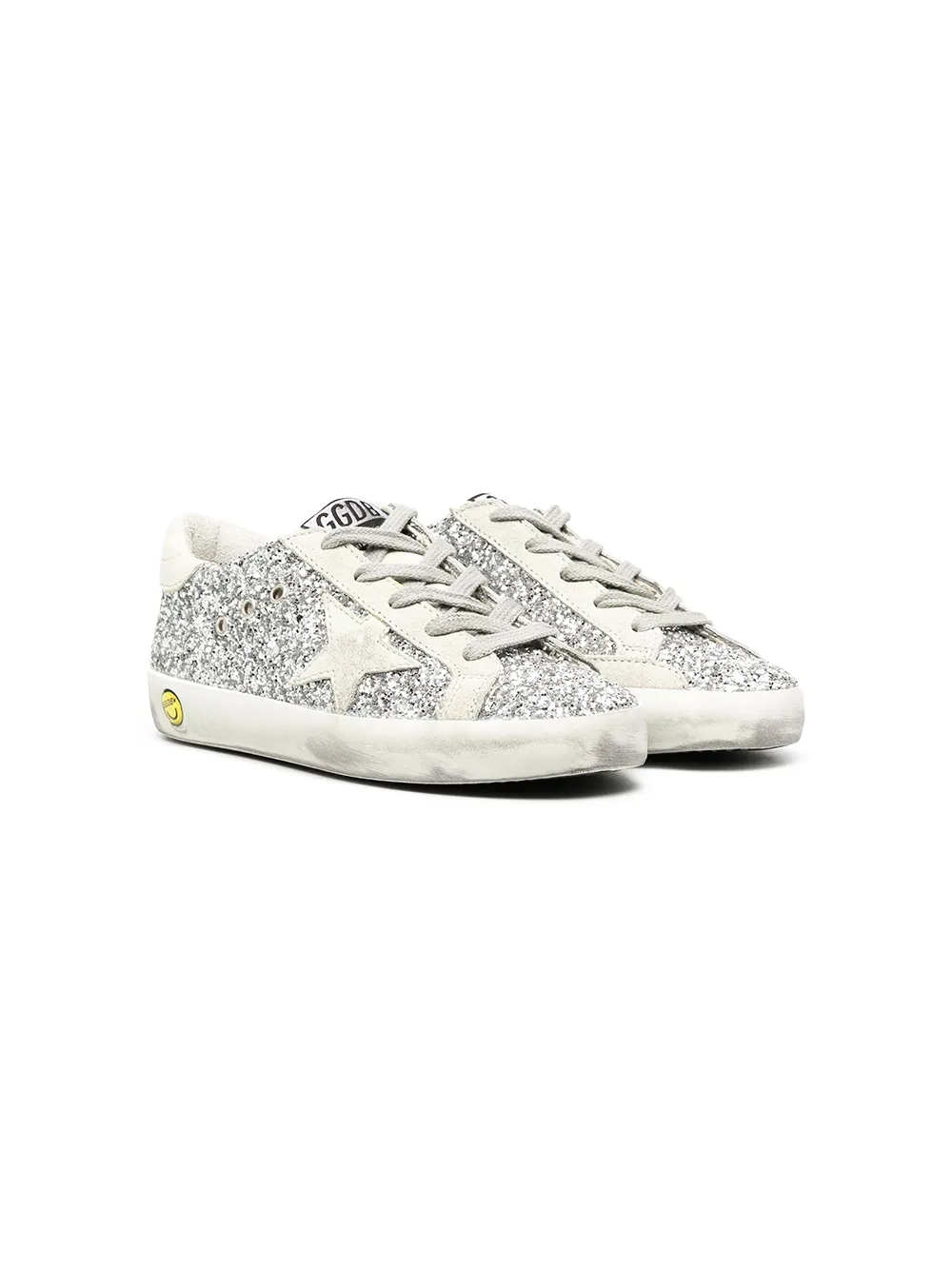 Кеды Superstar с блестками Golden Goose Kids, серебристый
Кеды Superstar с блестками Golden Goose Kids, серебристый