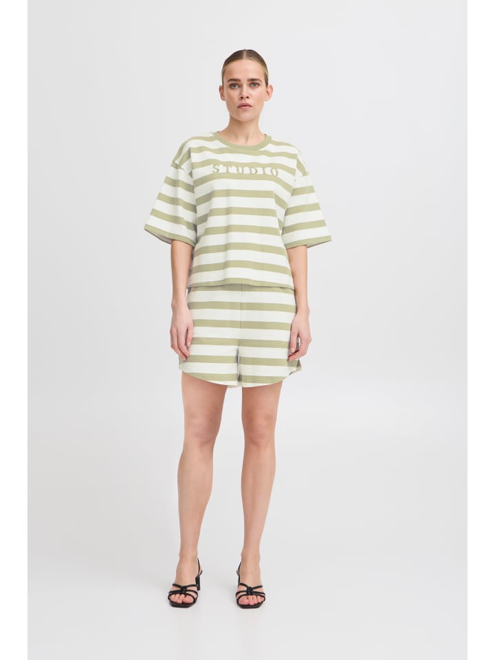 Толстовка свободного кроя IHOCIE в полоску цвета чая ICHI
Толстовка свободного кроя IHOCIE в полоску цвета чая ICHI