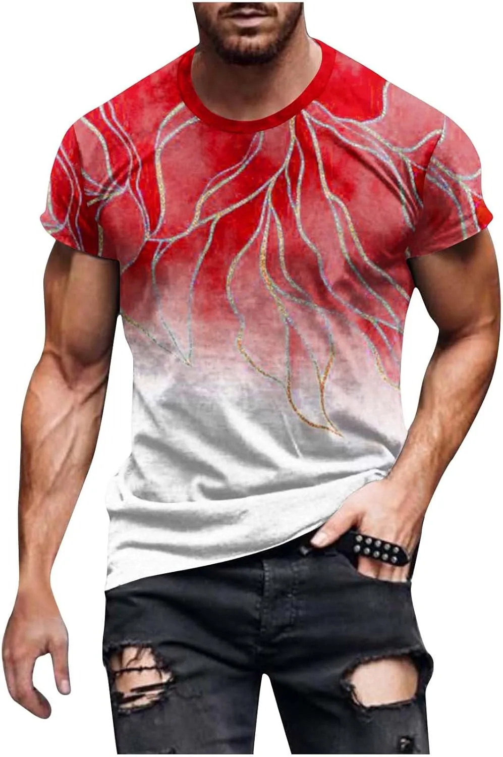 Футболка Zeiyignr летняя с 3D принтом, короткий рукав
Футболка Zeiyignr летняя с 3D принтом, короткий рукав