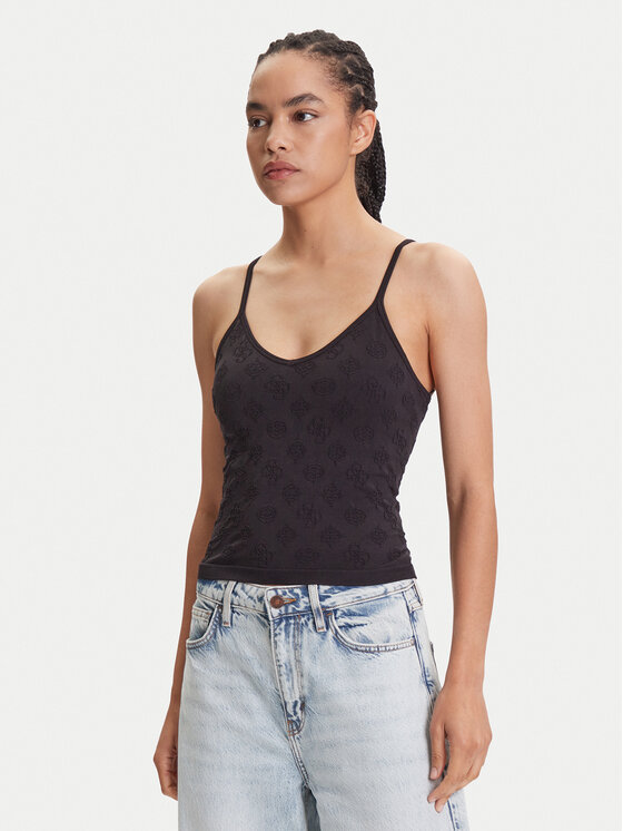 Топ slim fit V5YP05 Z3OA0 Guess, черный
Топ slim fit V5YP05 Z3OA0 Guess, черный