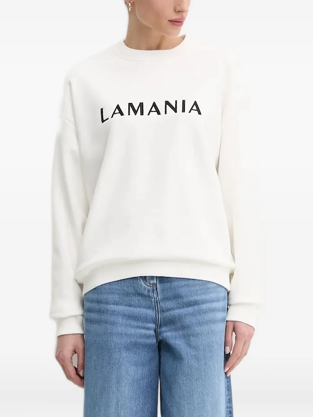 Толстовка с вышитым логотипом La Mania, белый
Толстовка с вышитым логотипом La Mania, белый