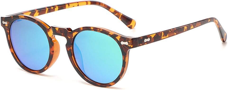 Ретро круглые солнцезащитные очки для женщин, модные, с заклепками, защита от УФ-излучения UV400, для мужчин, панк, темно-зеленые солнцезащитные очки TKKTLLT, Leopard Green Mirror
Ретро круглые солнцезащитные очки для женщин, модные, с заклепками, защита от УФ-излучения UV400, для мужчин, панк, темно-зеленые солнцезащитные очки TKKTLLT, Leopard Green Mirror