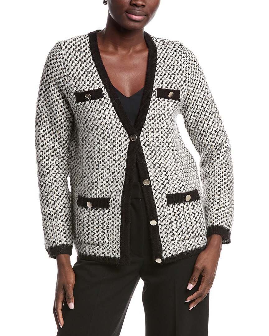 Кардиган Anne Klein Knit с узором «гусиная лапка» Anne Klein, белый
Кардиган Anne Klein Knit с узором «гусиная лапка» Anne Klein, белый