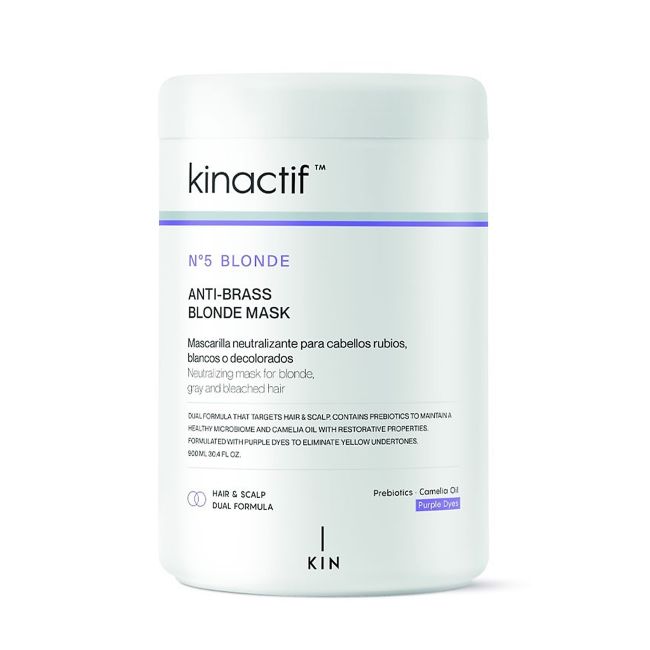 Actif n5 блондинка маска для волос против желтизны KIN, 900 мл
Actif n5 блондинка маска для волос против желтизны KIN, 900 мл