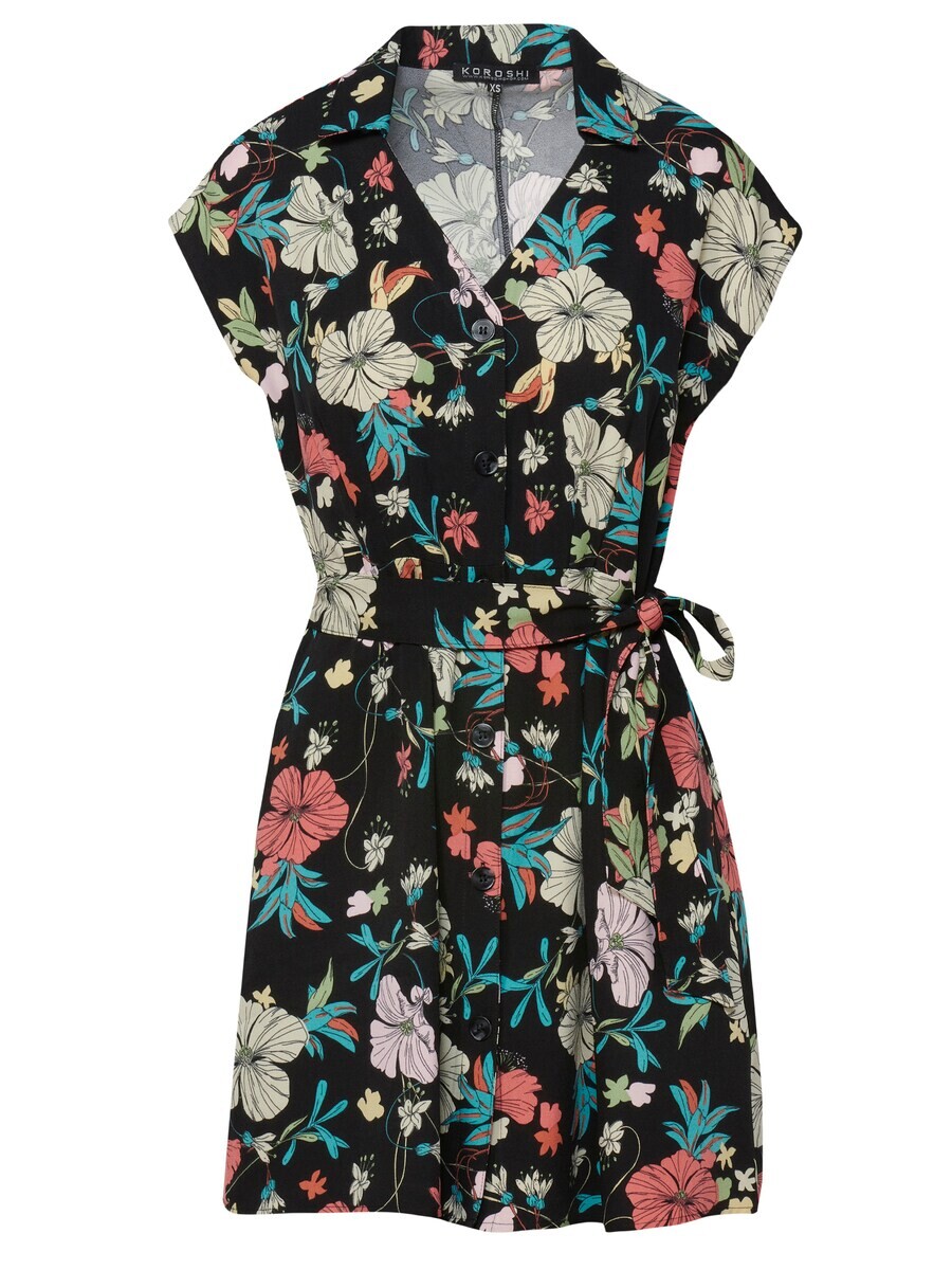 Платье-рубашка Koroshi, черный 
Платье-рубашка Koroshi, черный