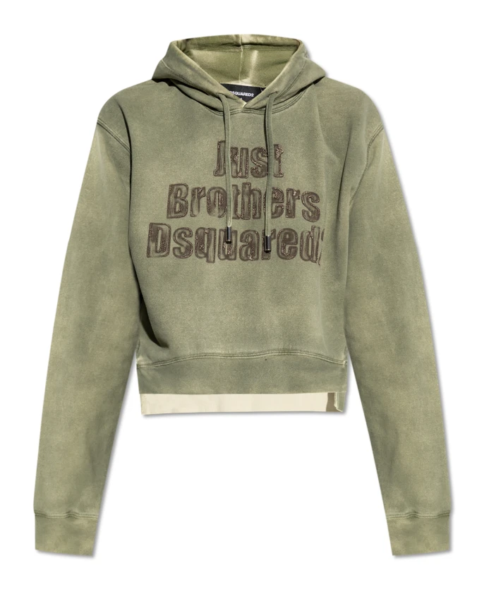 Толстовка с капюшоном Dsquared2, зеленый
Толстовка с капюшоном Dsquared2, зеленый