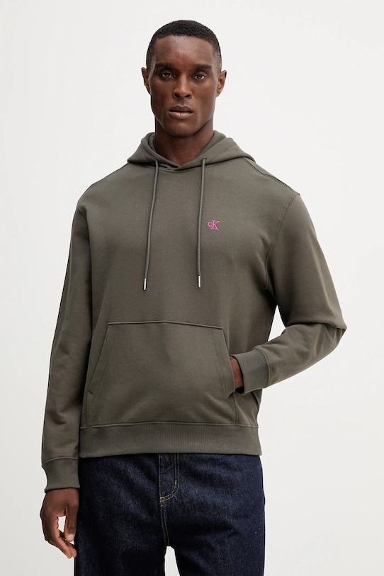 Хлопковая толстовка Calvin Klein Jeans, зеленый
Хлопковая толстовка Calvin Klein Jeans, зеленый
