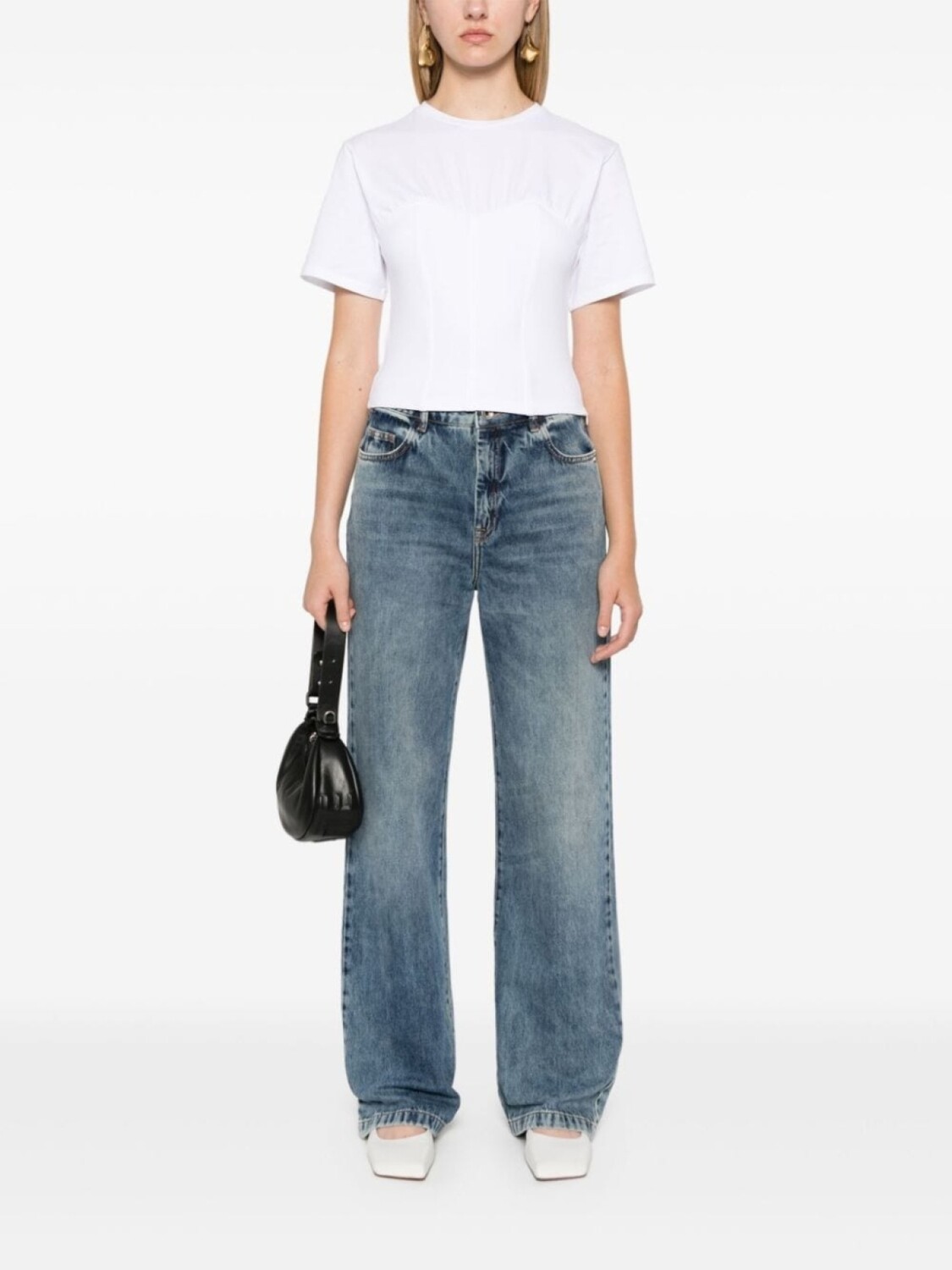 Patrizia Pepe джинсы прямого покроя с высокой посадкой, синий
Patrizia Pepe джинсы прямого покроя с высокой посадкой, синий