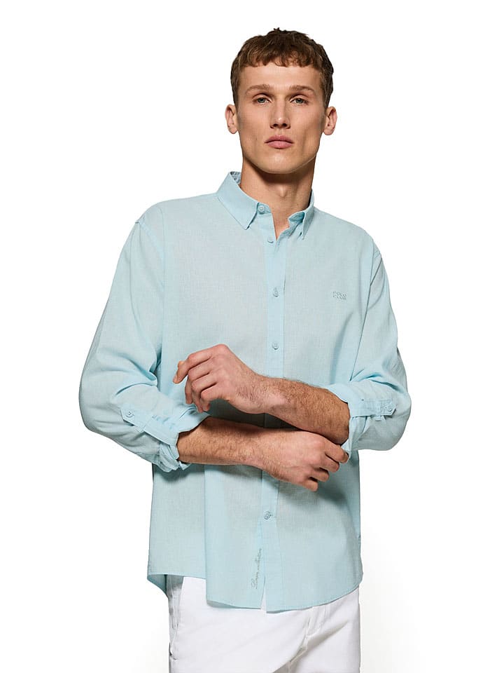 Рубашка прямого кроя светло-голубого цвета Polo Club
Рубашка прямого кроя светло-голубого цвета Polo Club