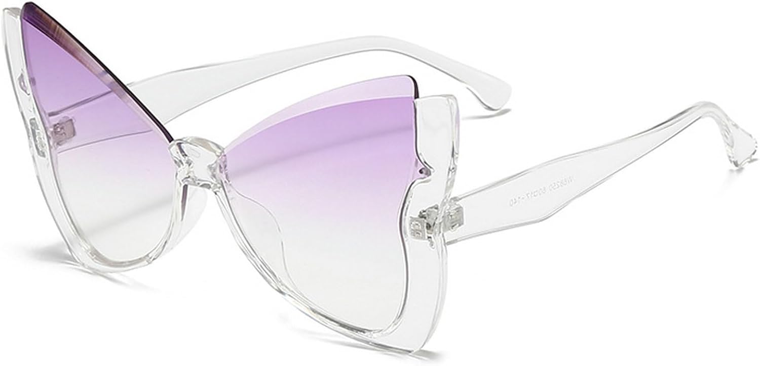 Ретро-солнцезащитные очки в форме бабочки большого размера для женщин, модный винтажный стиль 2025 года, большие солнцезащитные очки в форме бабочки с полуободковой оправой mincl, Clear Purple
Ретро-солнцезащитные очки в форме бабочки большого размера для женщин, модный винтажный стиль 2025 года, большие солнцезащитные очки в форме бабочки с полуободковой оправой mincl, Clear Purple