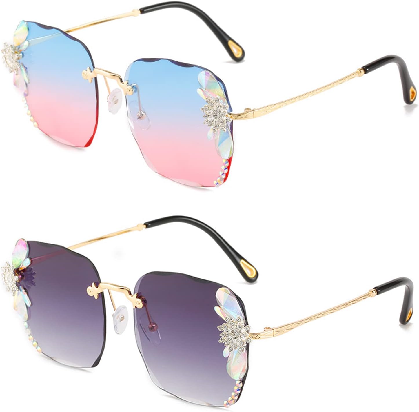 Солнцезащитные очки COTIA Classic Rimless Sunglasses Women с металлической оправой и линзами с алмазной огранкой, женские солнцезащитные очки для пляжа и лета, Blue Pink&grey
Солнцезащитные очки COTIA Classic Rimless Sunglasses Women с металлической оправой и линзами с алмазной огранкой, женские солнцезащитные очки для пляжа и лета, Blue Pink&grey