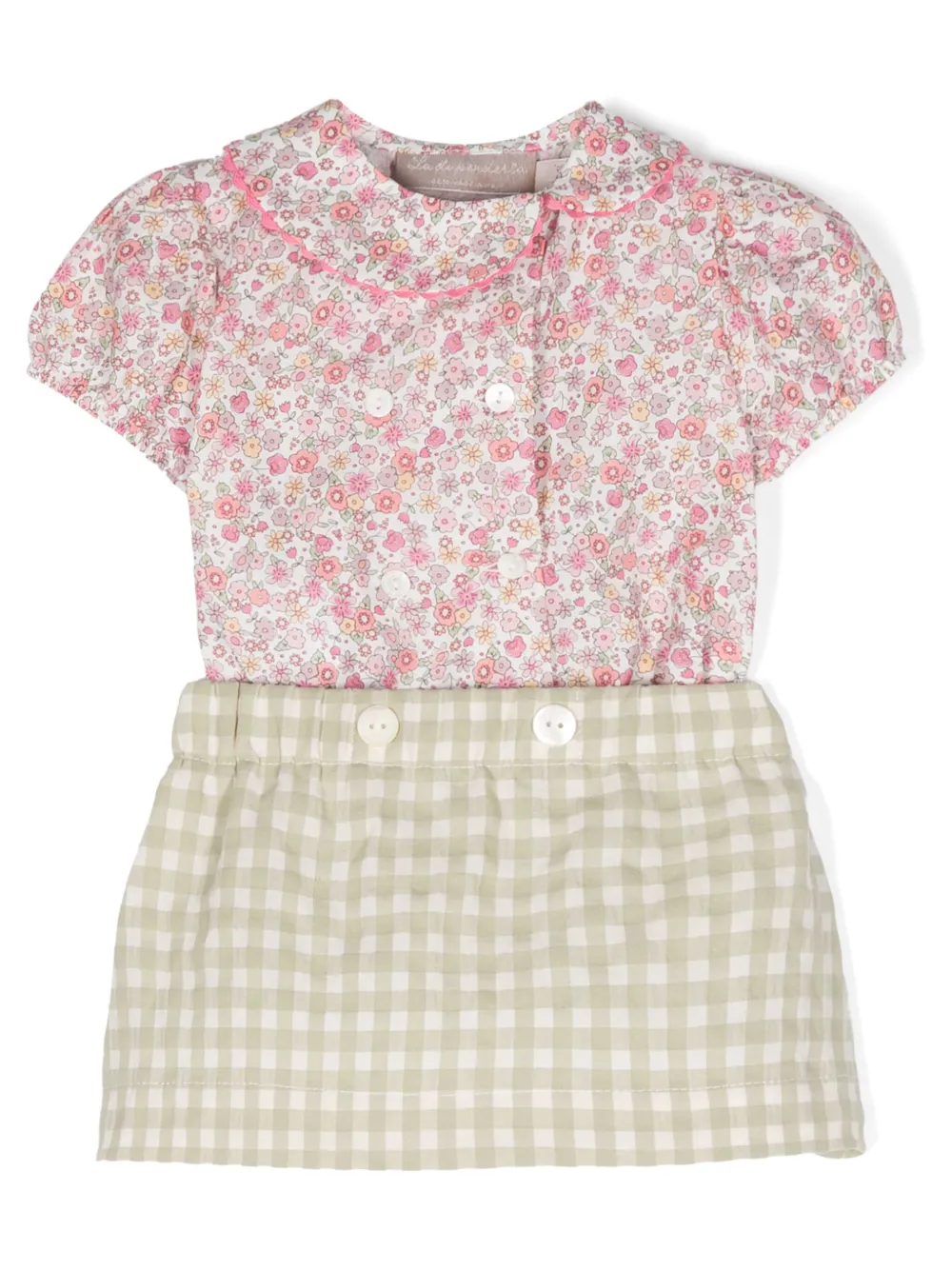 Комплект из клетчатой юбки и топа с цветочным принтом La Stupenderia, зеленый
Комплект из клетчатой юбки и топа с цветочным принтом La Stupenderia, зеленый